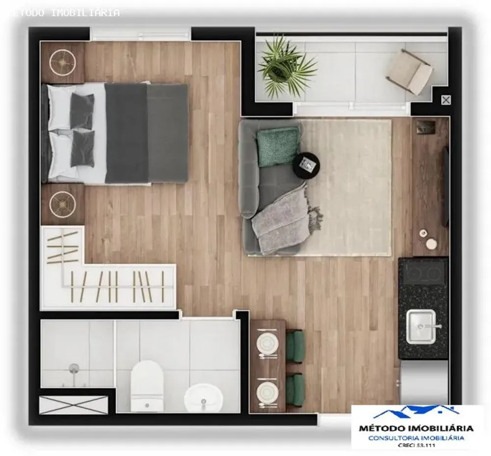 Apartamento, 24 m² - Foto 5