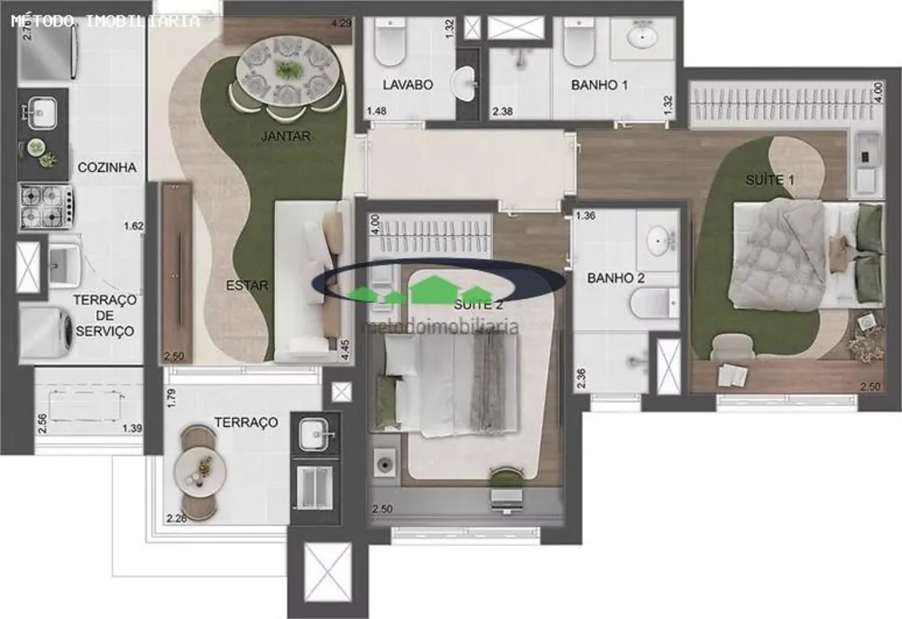 Apartamento, 3 quartos, 77 m² - Foto 4