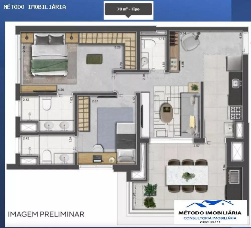Apartamento, 2 quartos, 78 m² - Foto 6