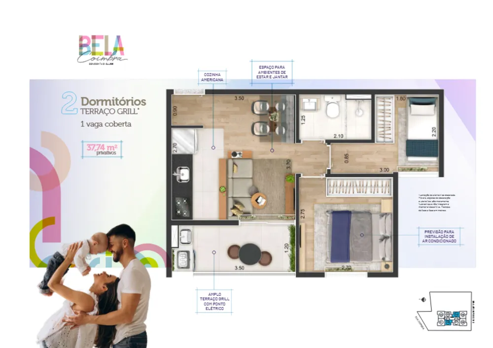 Apartamento, 2 quartos, 52 m² - Foto 12