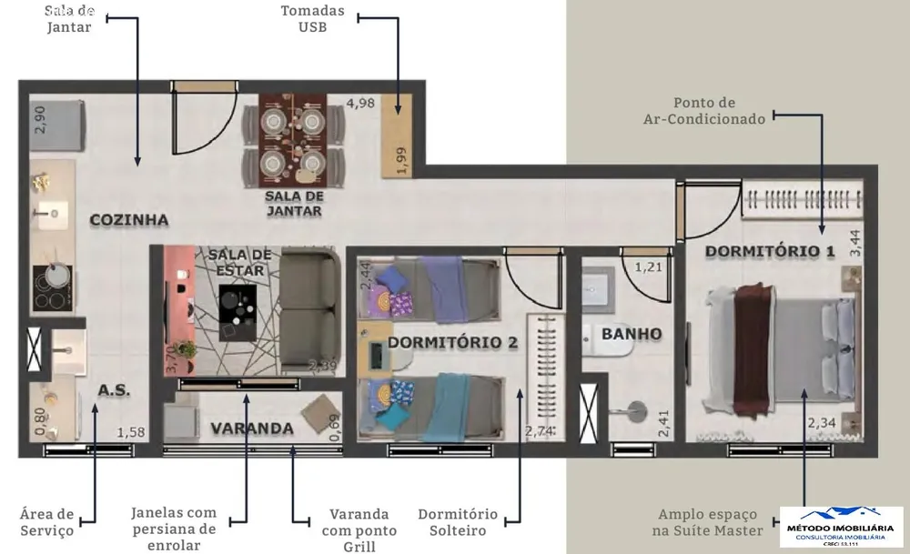 Apartamento, 2 quartos, 47 m² - Foto 12