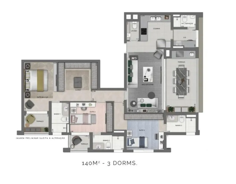 Apartamento, 3 quartos, 181 m² - Foto 12