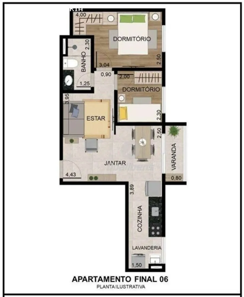Apartamento, 2 quartos, 45 m² - Foto 5
