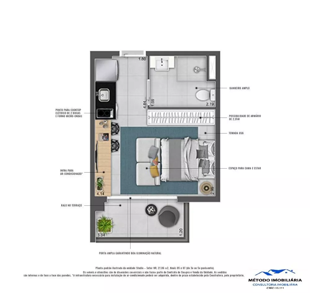 Apartamento, 27 m² - Foto 7