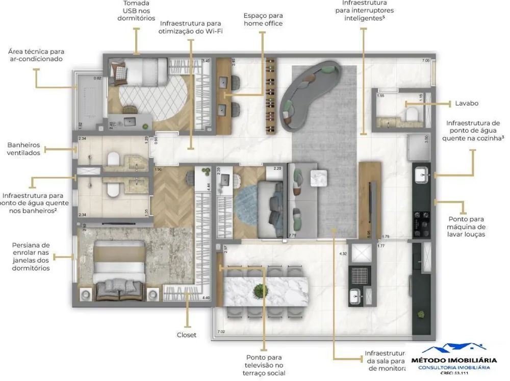 Apartamento, 2 quartos, 74 m² - Foto 12