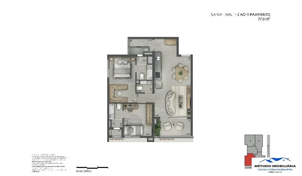 Apartamento, 1 quarto - Foto 8