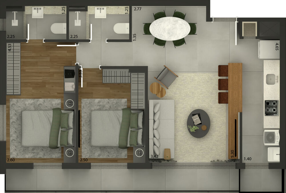 Apartamento à venda com 2 quartos, 69m² - Foto 10