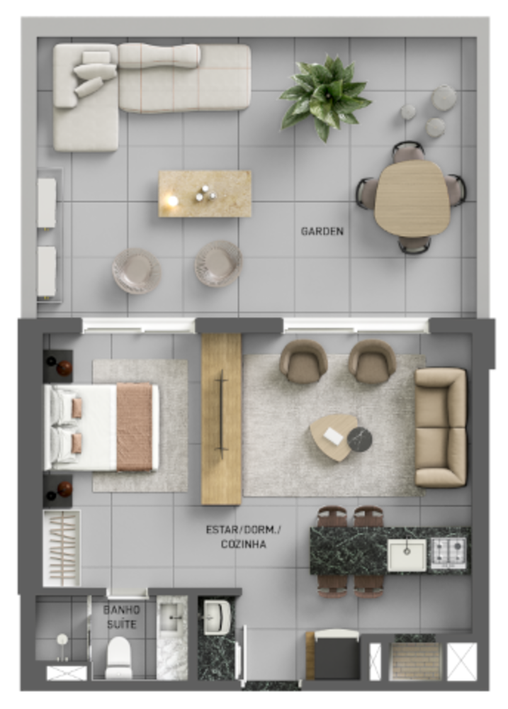 Apartamento, 1 quarto, 44 m² - Foto 6