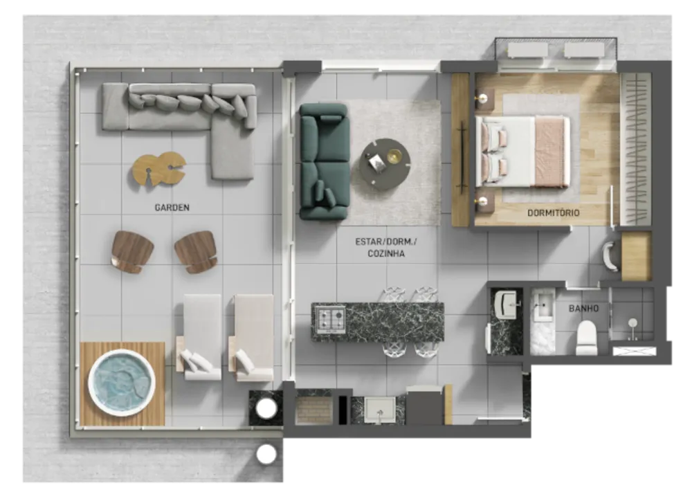 Apartamento, 1 quarto, 44 m² - Foto 23