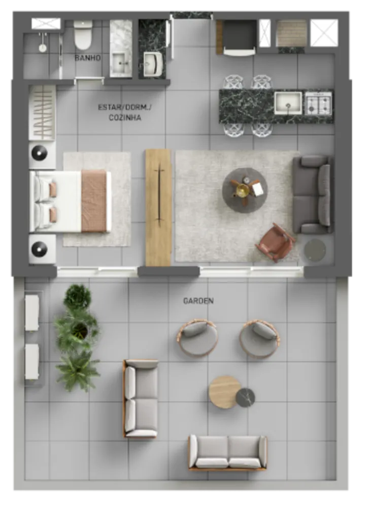 Apartamento, 1 quarto, 44 m² - Foto 20