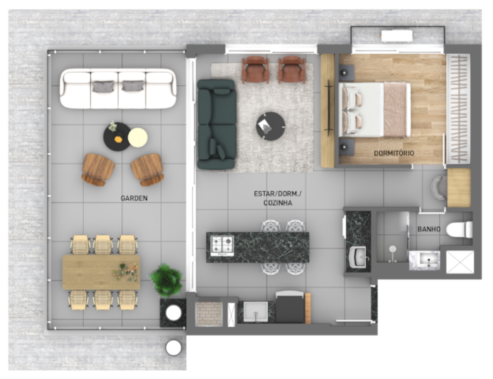 Apartamento, 1 quarto, 44 m² - Foto 11