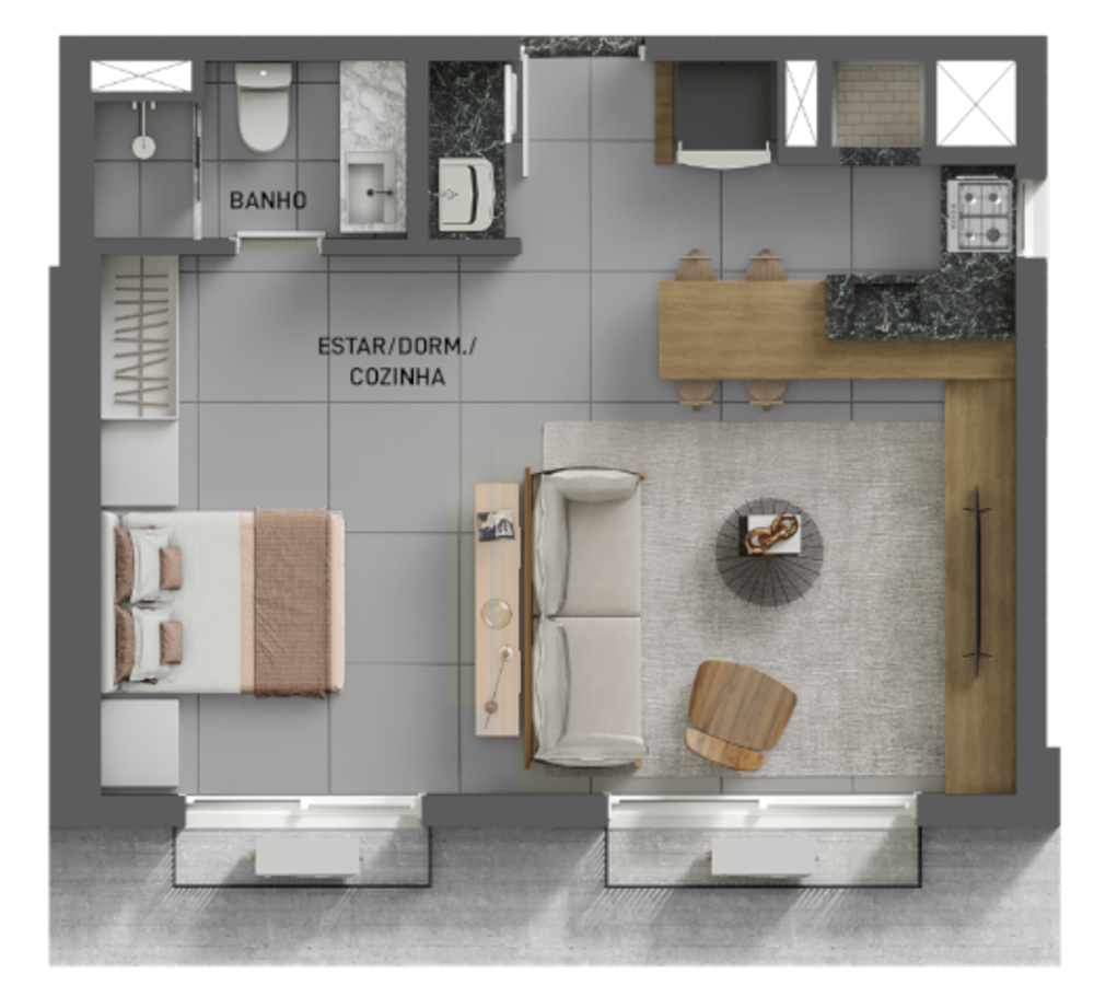 Apartamento, 1 quarto, 80 m² - Foto 14