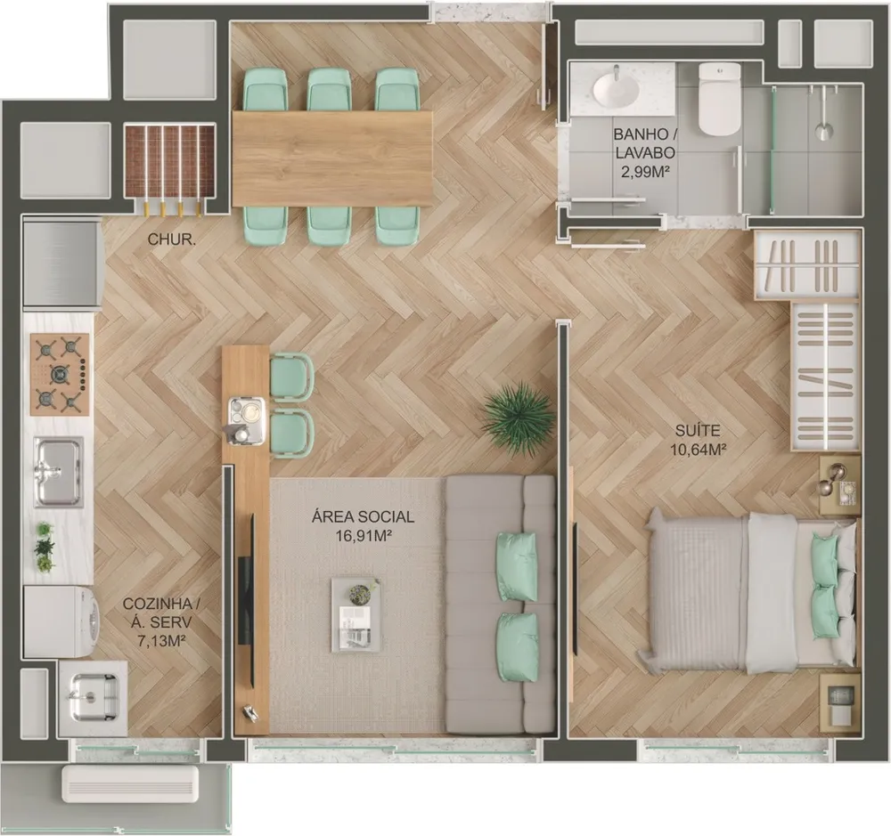 Apartamento, 3 quartos, 82 m² - Foto 24