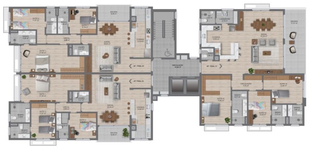 Apartamento, 3 quartos, 131 m² - Foto 3