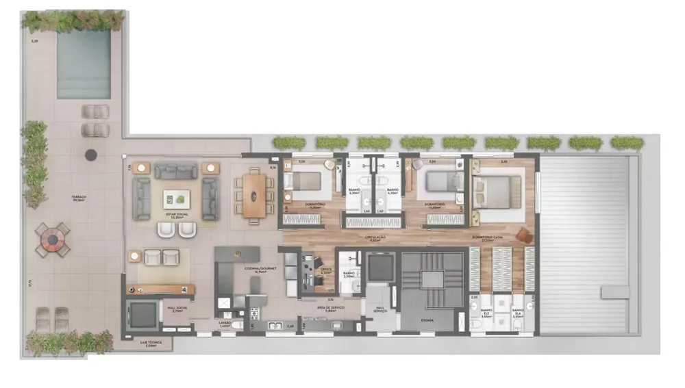 Apartamento, 3 quartos, 221 m² - Foto 12