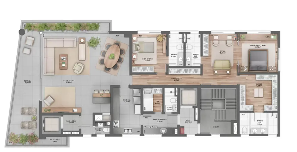 Apartamento, 3 quartos, 221 m² - Foto 11