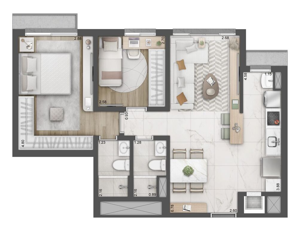 Apartamento, 2 quartos, 62 m² - Foto 18
