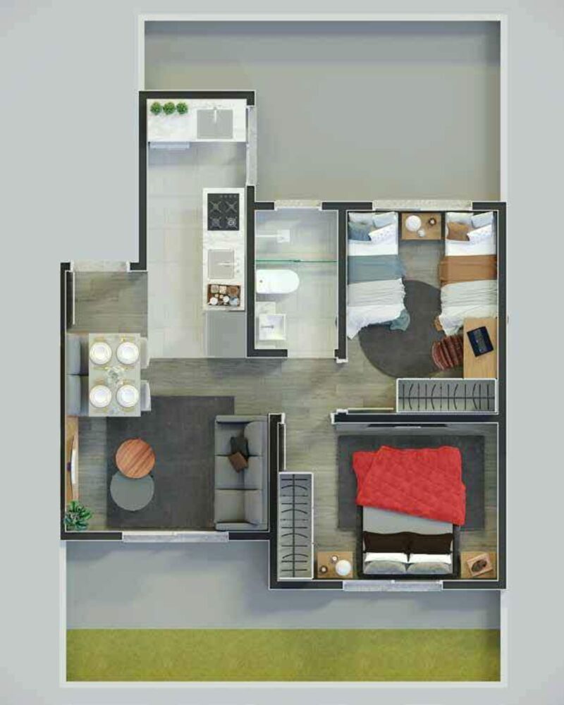 Apartamento, 2 quartos, 42 m² - Foto 7