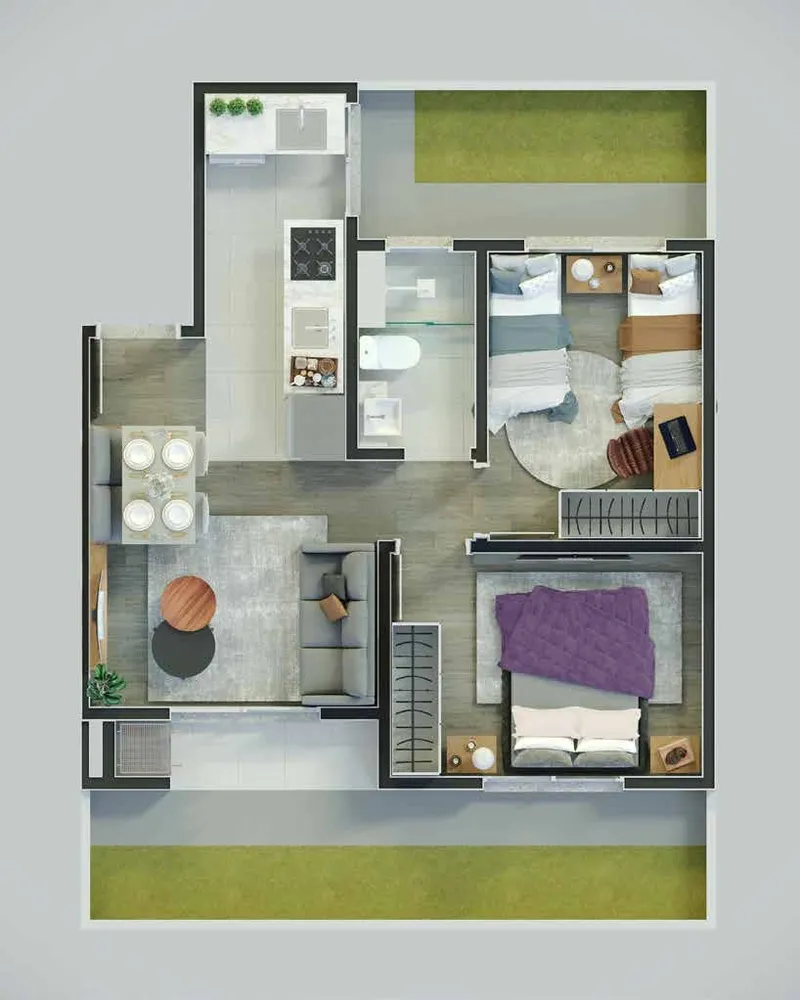 Apartamento, 2 quartos, 42 m² - Foto 10