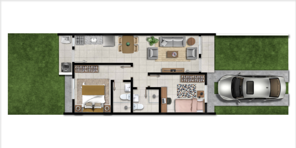 Casa, 2 quartos - Foto 3