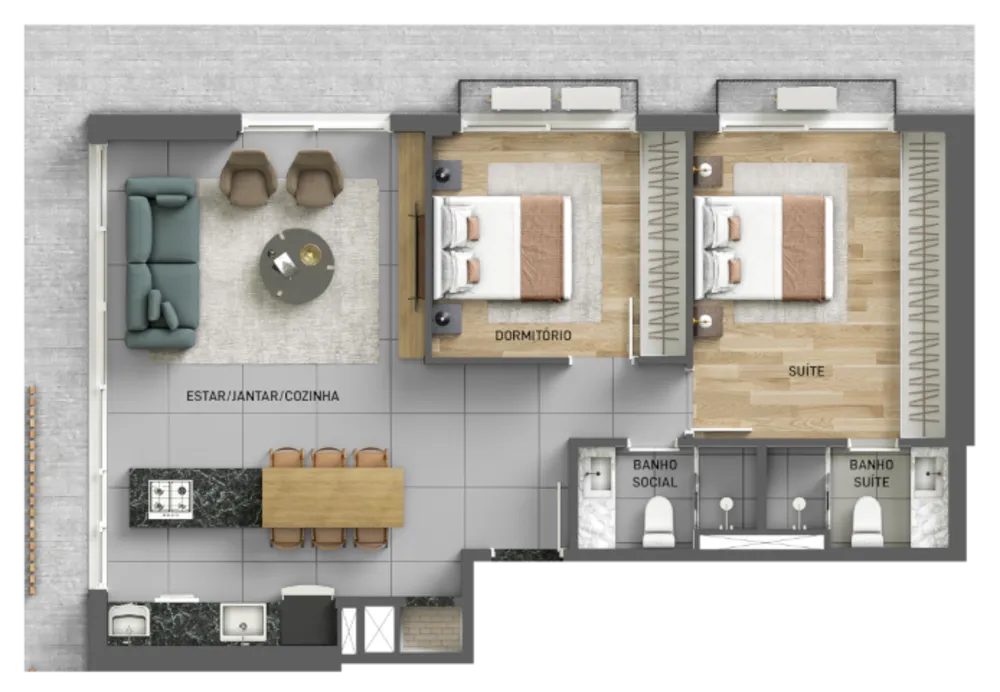 Cobertura, 1 quarto, 78 m² - Foto 15