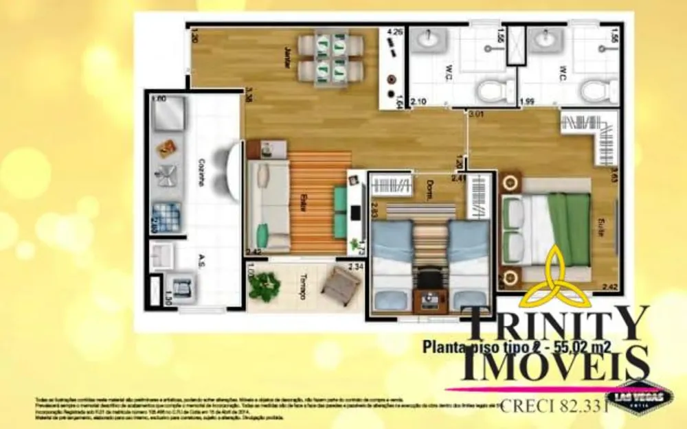 Apartamento, 2 quartos, 67 m² - Foto 12