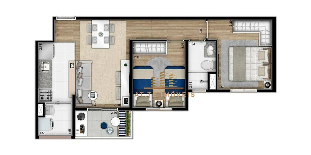 Apartamento, 2 quartos, 49 m² - Foto 6