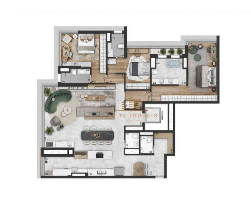 Apartamento, 3 quartos, 177 m² - Foto 4
