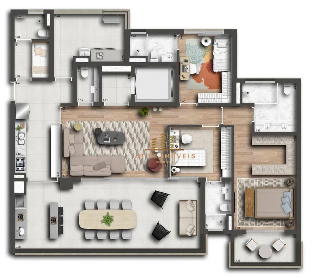 Apartamento, 3 quartos, 173 m² - Foto 30
