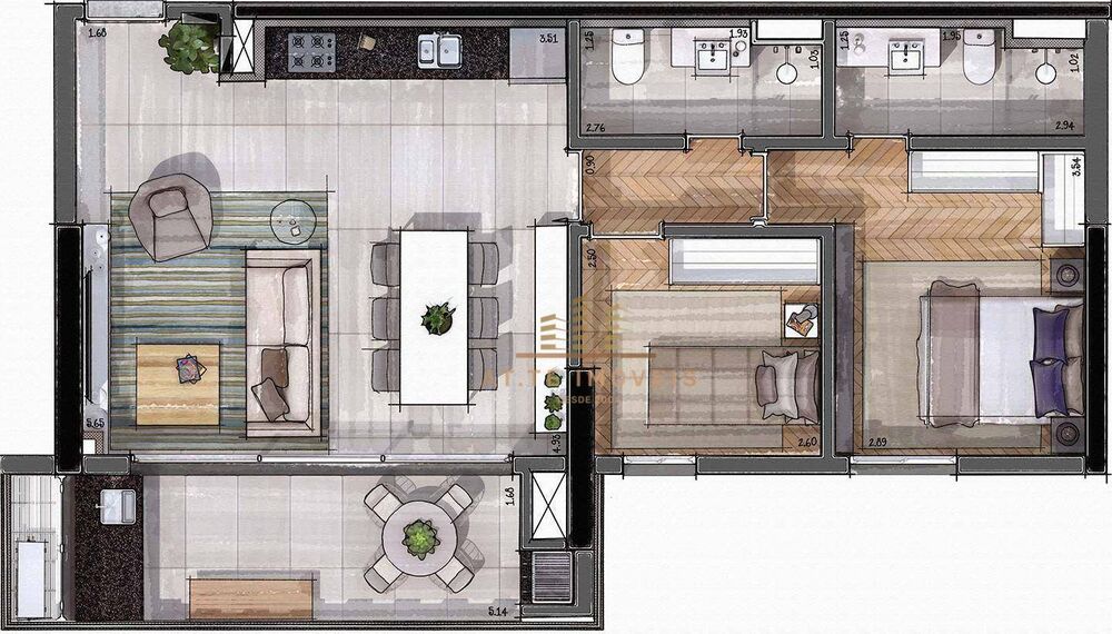 Apartamento, 2 quartos, 78 m² - Foto 13