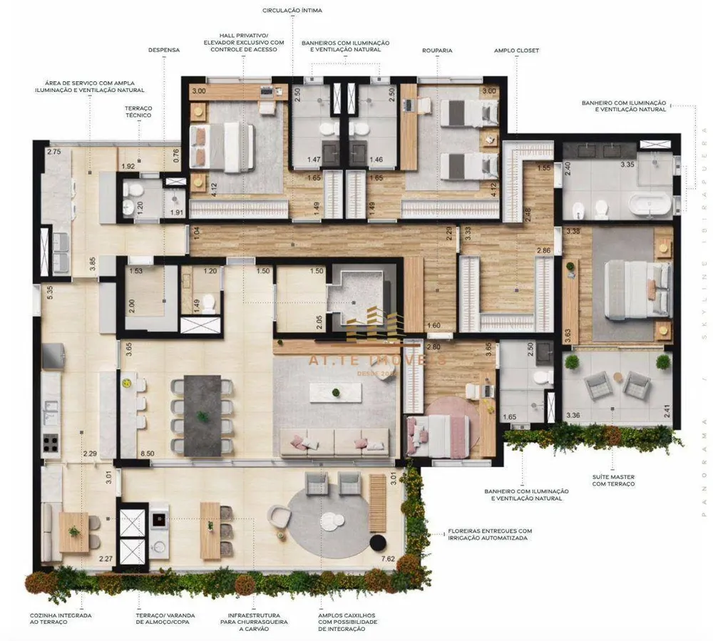 Apartamento, 4 quartos, 248 m² - Foto 2