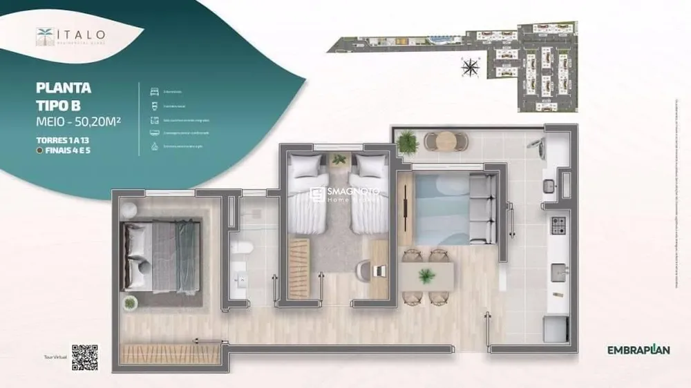 Apartamento, 2 quartos, 49 m² - Foto 10