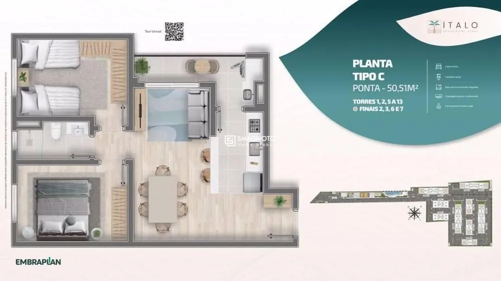 Apartamento, 2 quartos, 49 m² - Foto 8