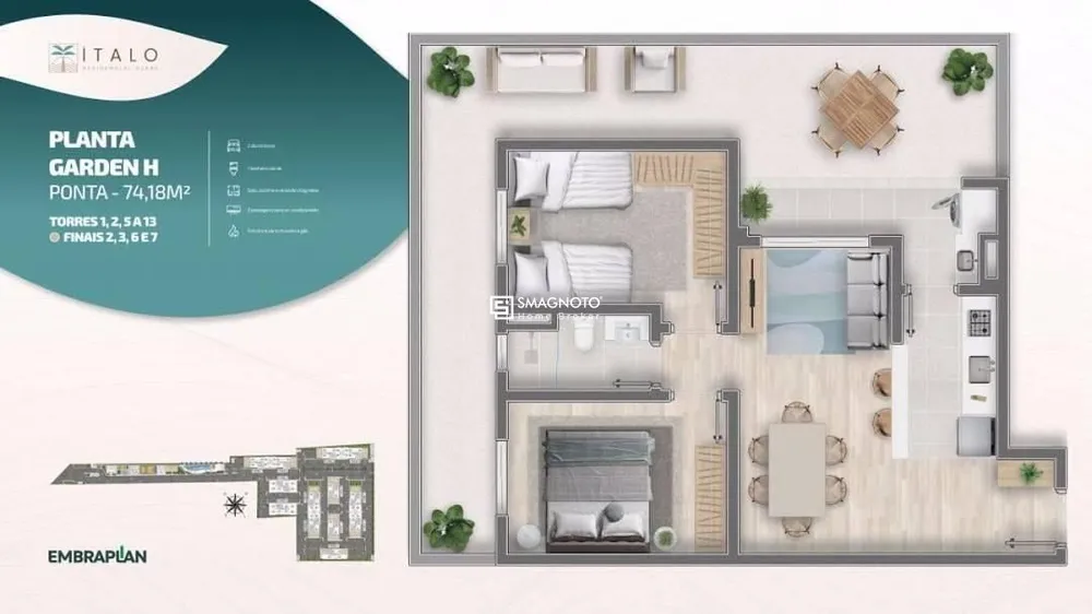 Apartamento, 2 quartos, 49 m² - Foto 4