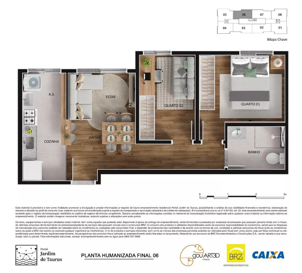 Apartamento, 2 quartos - Foto 3