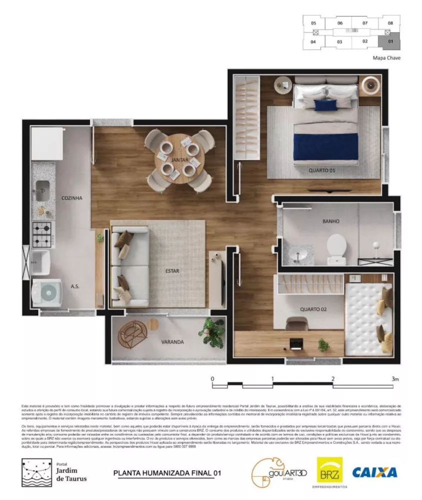 Apartamento, 2 quartos - Foto 2
