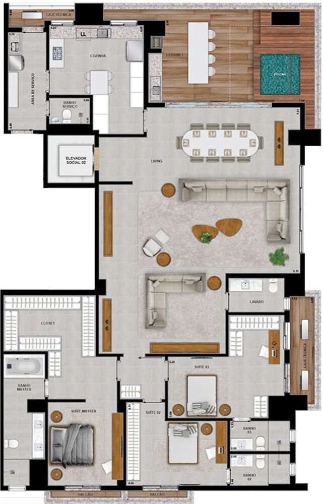 Apartamento, 4 quartos, 266 m² - Foto 22