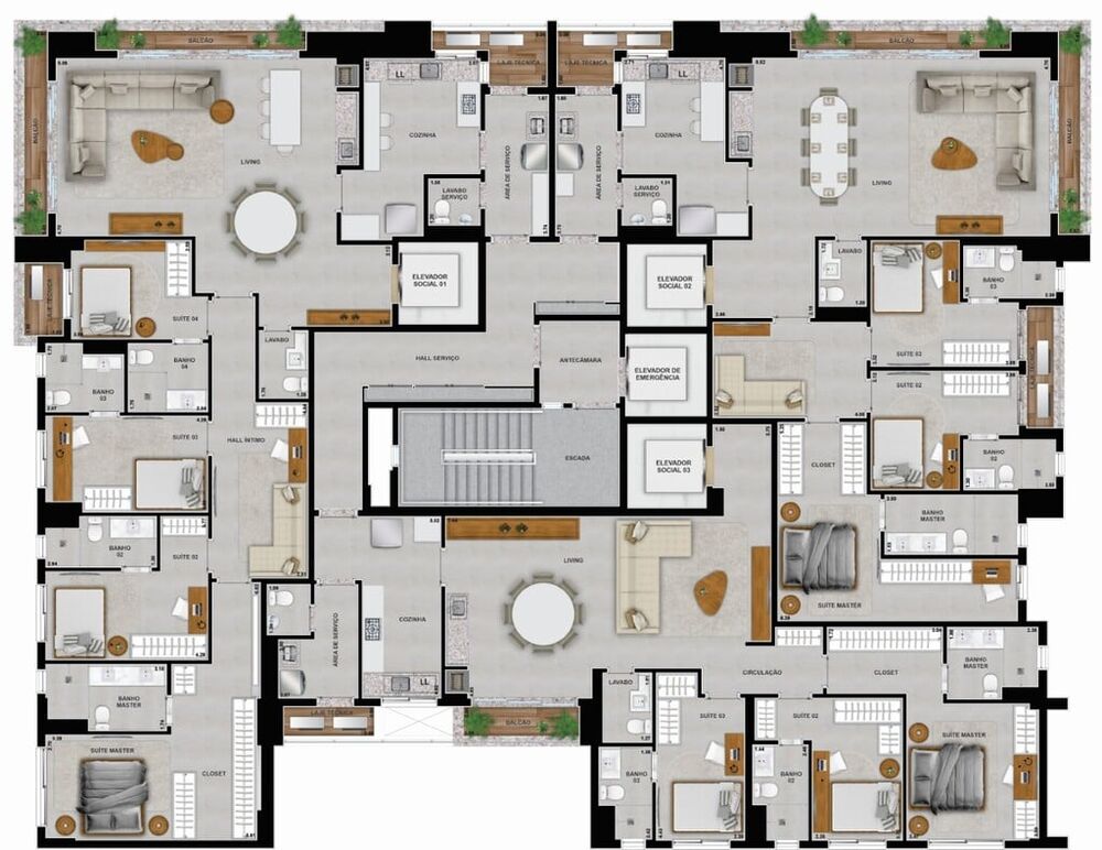 Apartamento, 4 quartos, 266 m² - Foto 31