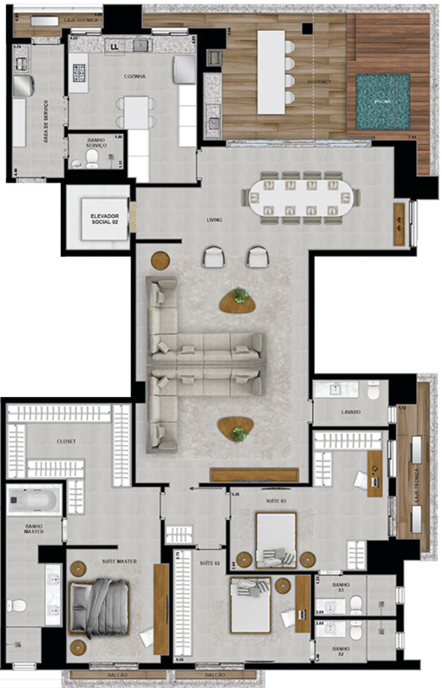 Apartamento, 4 quartos, 266 m² - Foto 18