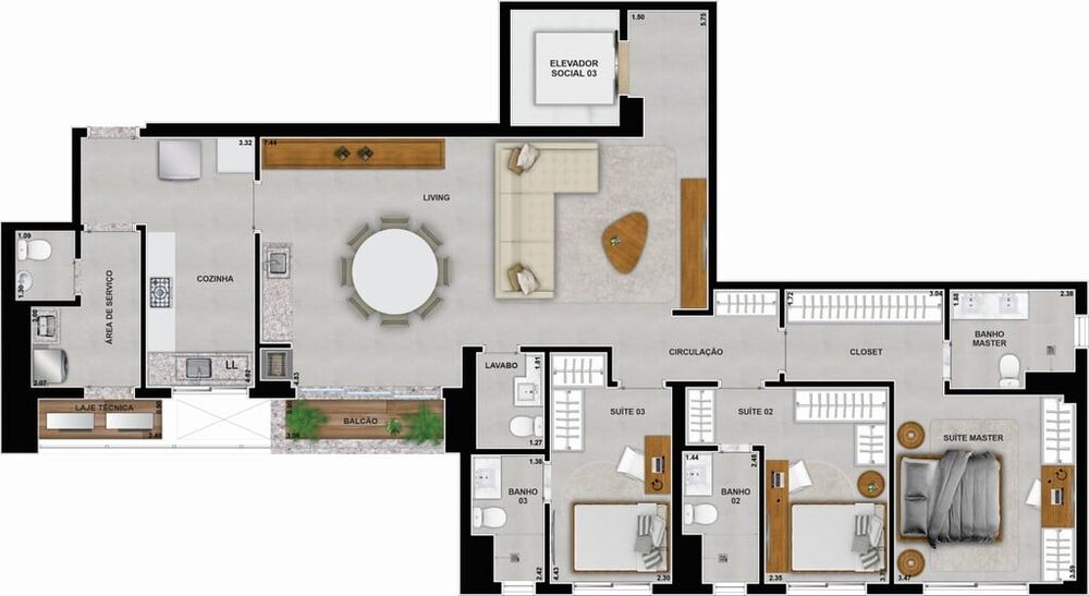 Apartamento, 4 quartos, 266 m² - Foto 27