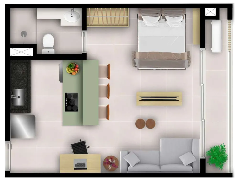 Apartamento, 1 quarto, 42 m² - Foto 14