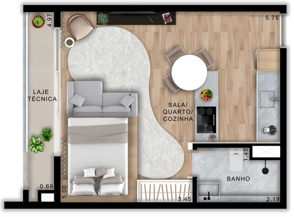 Apartamento, 1 quarto, 42 m² - Foto 13