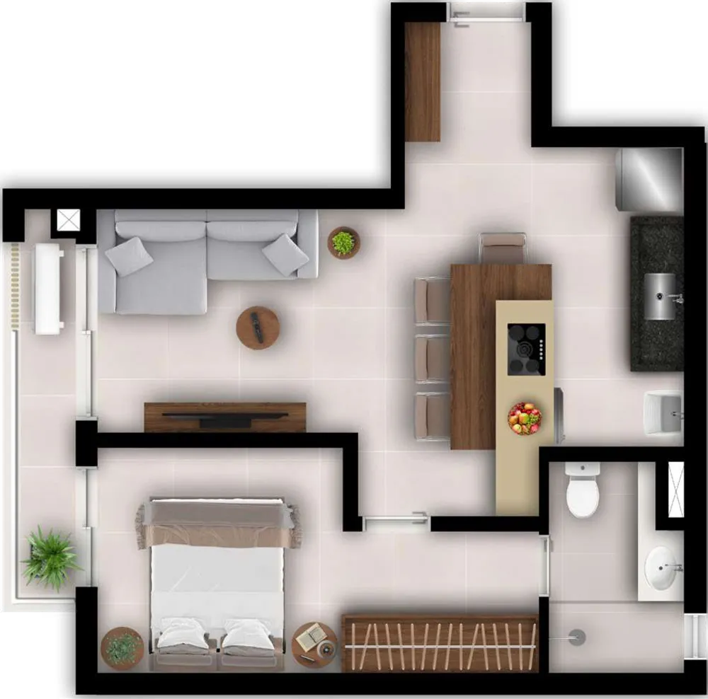 Apartamento, 1 quarto, 42 m² - Foto 15