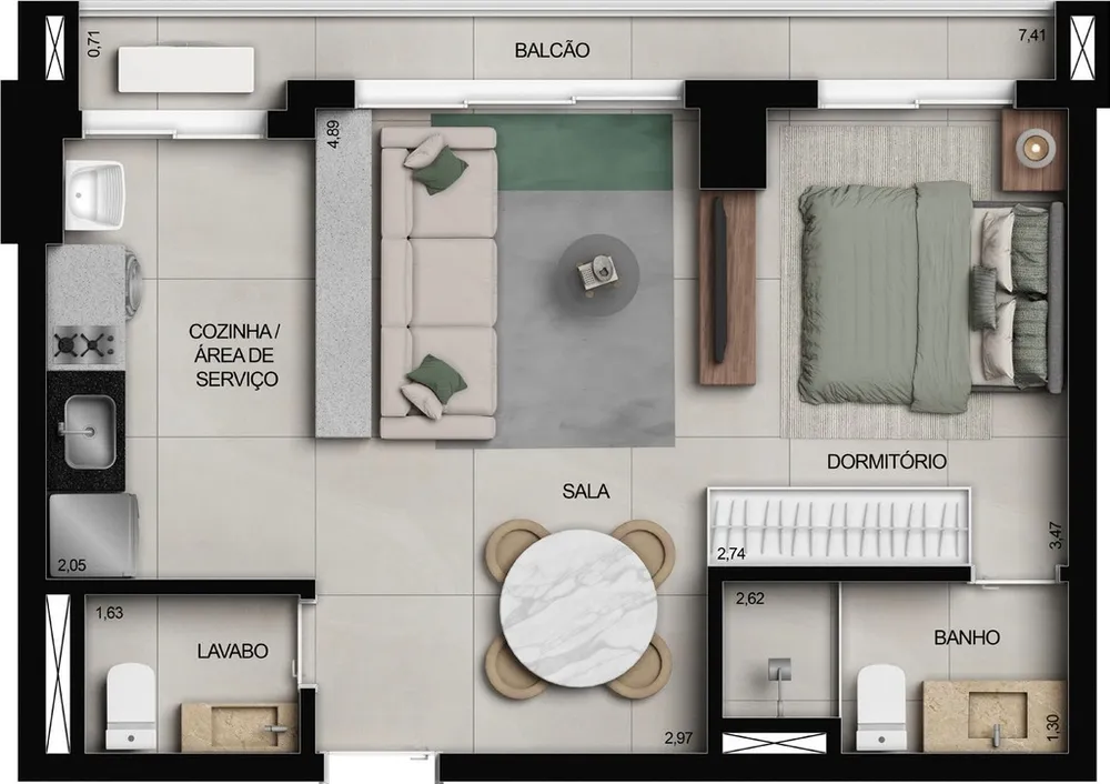 Apartamento, 3 quartos, 100 m² - Foto 10