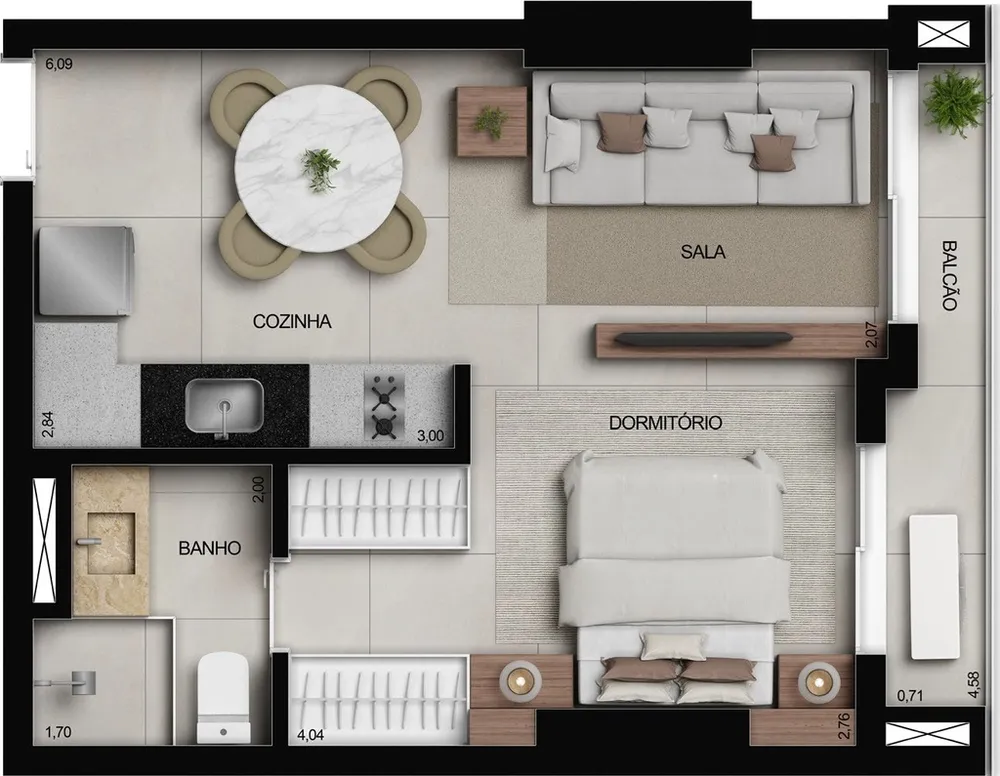 Apartamento, 3 quartos, 100 m² - Foto 9