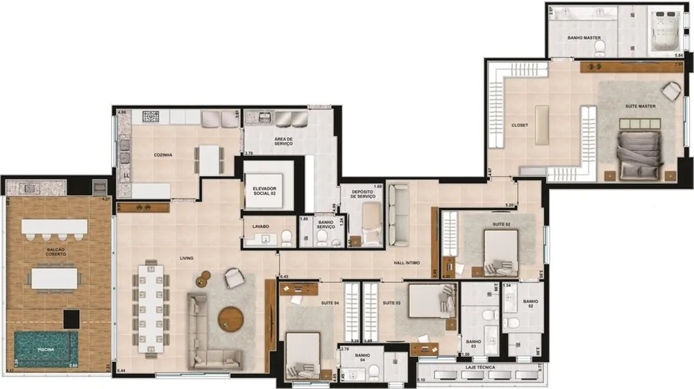 Apartamento, 3 quartos, 165 m² - Foto 20