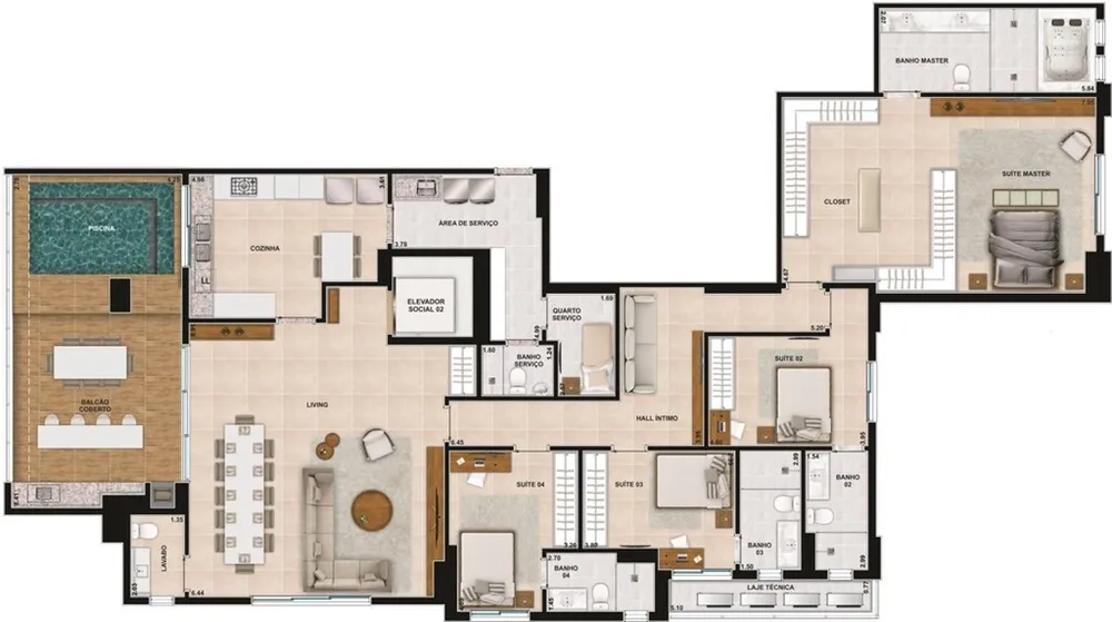 Apartamento, 3 quartos, 165 m² - Foto 19