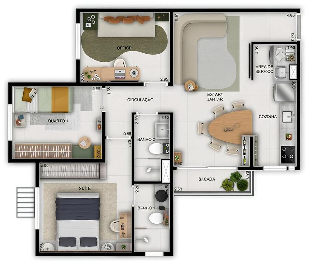 Apartamento, 3 quartos, 61 m² - Foto 13