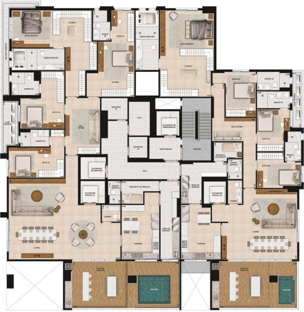 Apartamento, 4 quartos, 247 m² - Foto 8