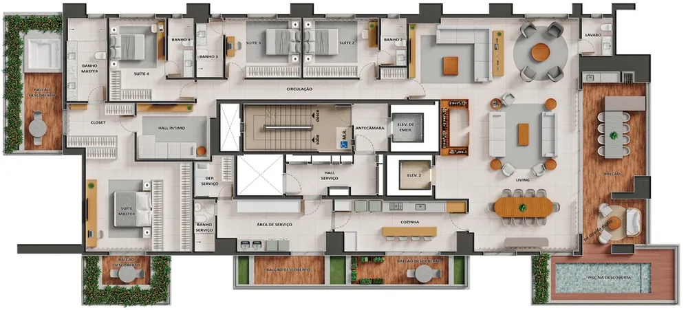 Apartamento, 4 quartos, 262 m² - Foto 20